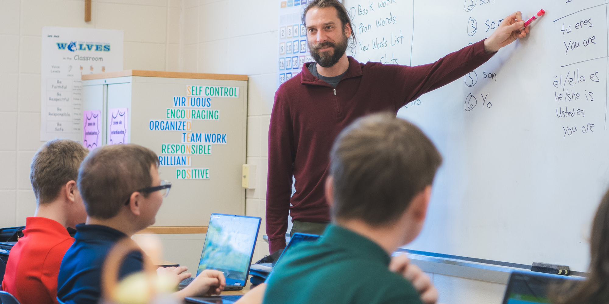 GRACE teacher instructing FACS students